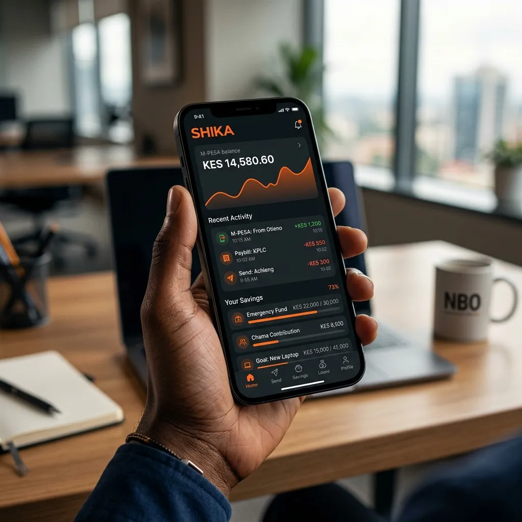 Shika Fintech App Mockup